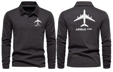 AIRBUS A380 LONG SLEEVE POLO